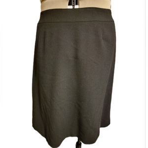 🔖Talbots Wool A Line Knee Length Skirt Sz 16W Black